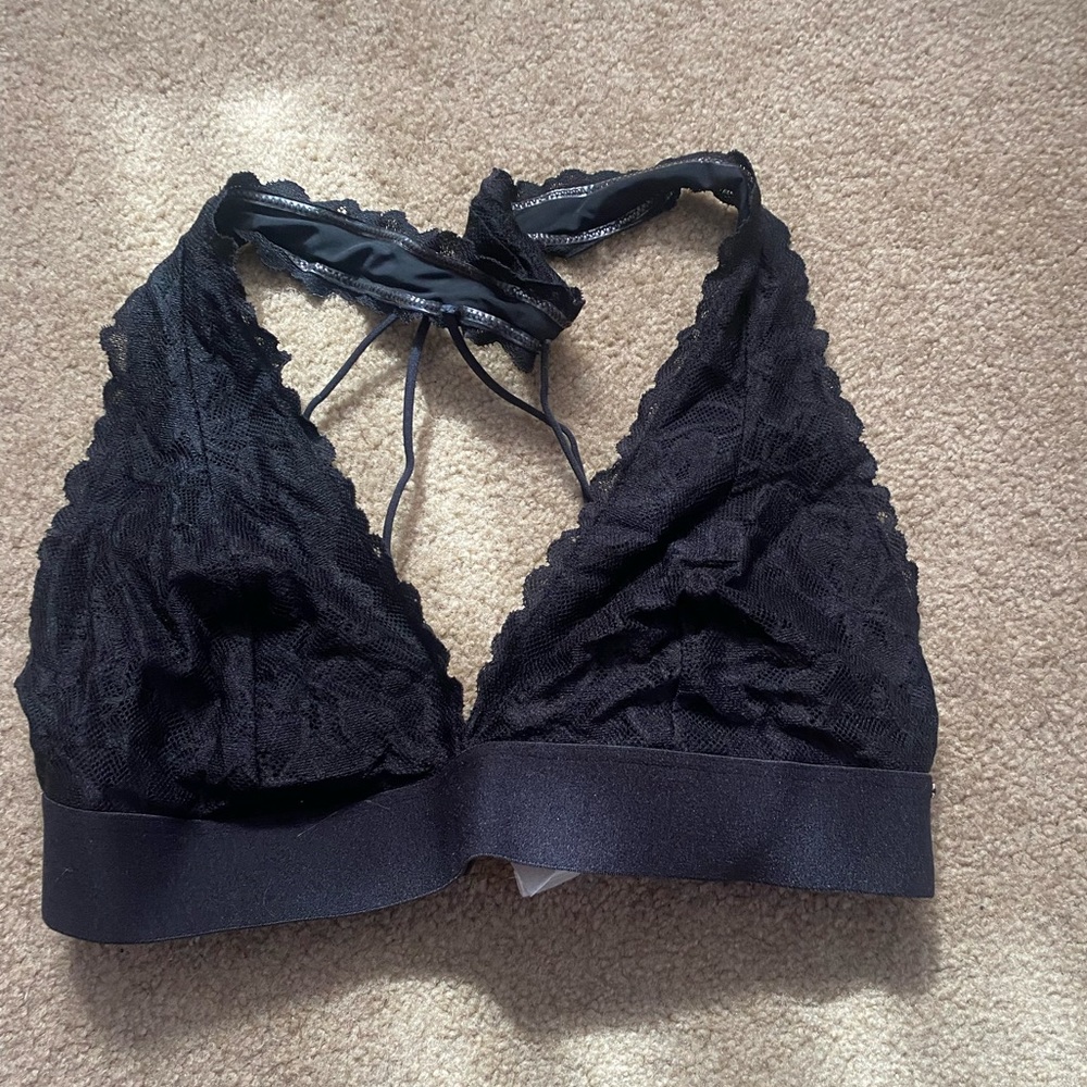 Black Unworn PINK Bralette